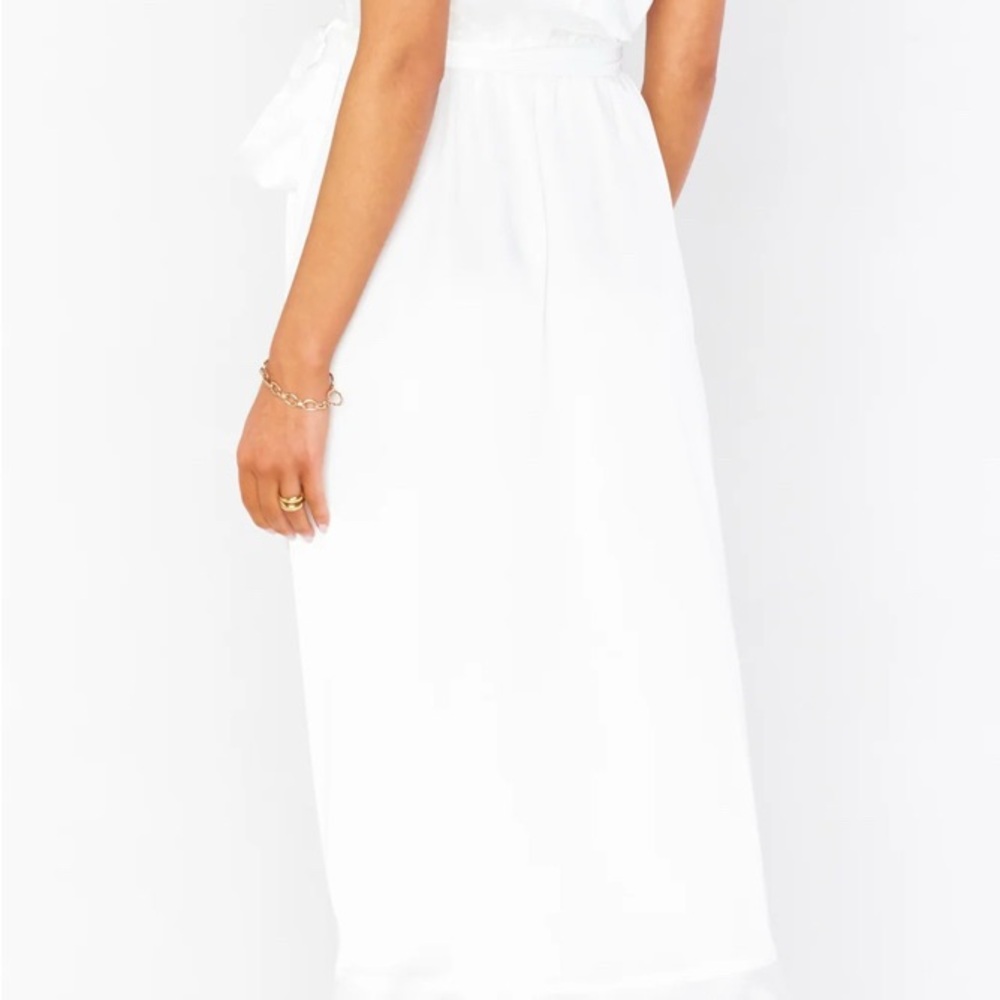 🤍HP🤍Show Me Your MuMu White High Low Dress - Picture 5 of 5